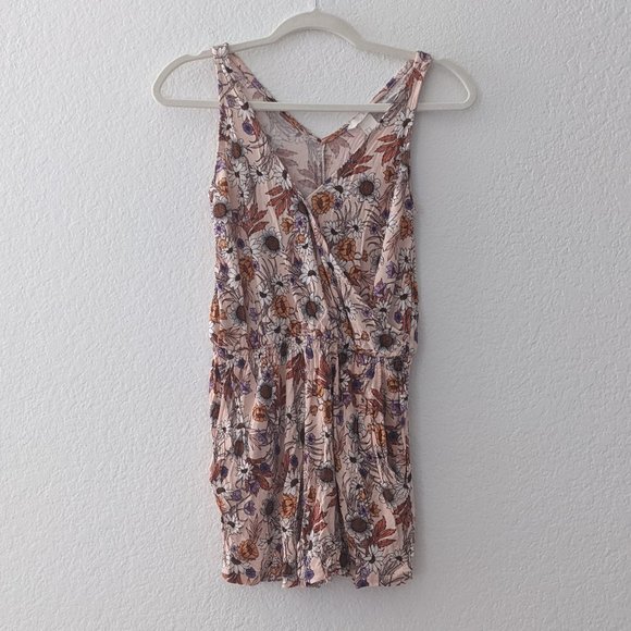 H&M Floral Romper w Pockets - Picture 1 of 1